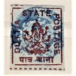 India - Feudal States Duttia 1904 SG22 used scarce, cat value £140