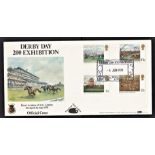 Great Britain (FDC's) 1979(June 6)-Horse Pacing Derby Day 200th Exhibition official Royal Academy of