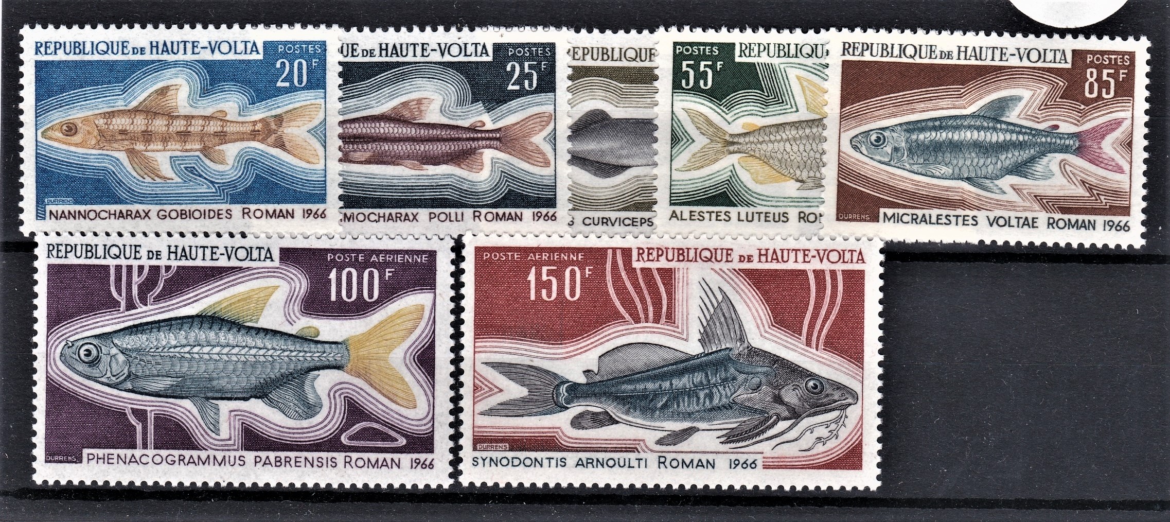 Upper Volta 1969-Fish SG261-267 m/m set