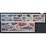 Upper Volta 1969-Fish SG261-267 m/m set