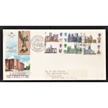 Great Britain FDC's 1969-(May 28) British Cathedrals German British Culture Week, BF1078 PS h/s,