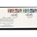 Great Britain (FDC's) 1986 (April 26)- H.M. The Queens 60th Birthday, Sandringham Norfolk, H/S A/B