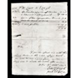 Yorkshire 1779 EL York to Settle, with SL York, legal bill, m/s '3' rate