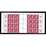 Germany 1941-Definitives sheet comprising 4xSG778a u/m booklet panes in 2x se-tenant pairs,