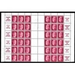 Germany 1941-Definitives sheet of 3 se-tenant u/m pairs of SG778a booklet panes, Michel MHB72, se-