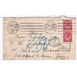 South Africa 1922 Envelope posted to Frankfurt cancelled 21.6.1922 with a Johannesburg machine