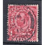 Great Britain 1912-1d aniline scarlet(SG343) fine used.