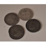 1800 George III Maundy Penny, 1892 Victoria Maundy Penny, 1895 Victoria Maundy Penny and a 1911