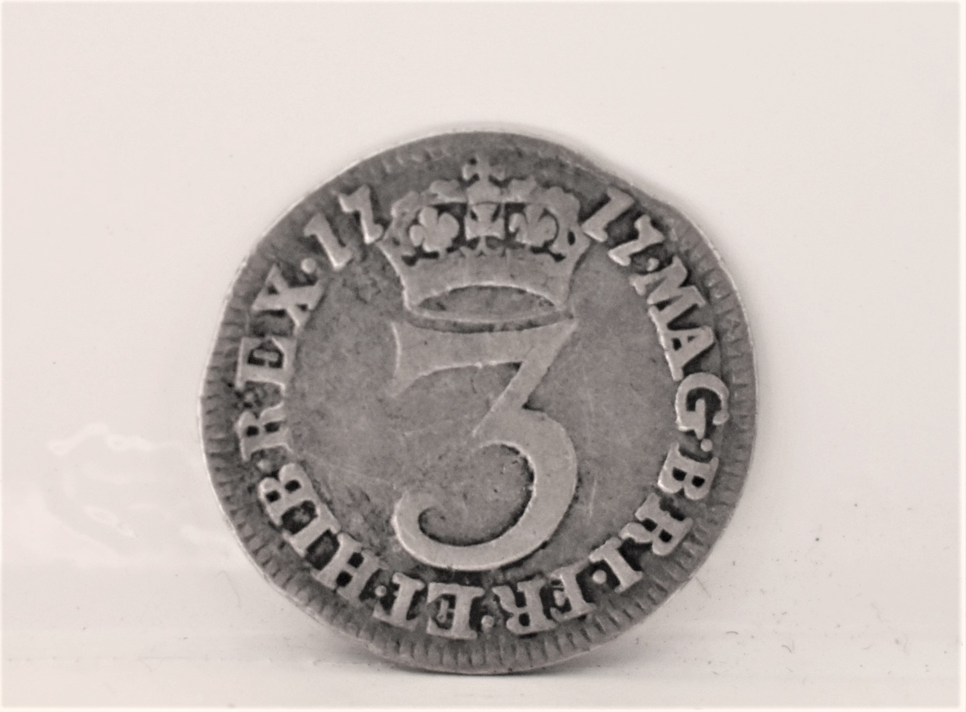 George I 1717 Threepence, NVF - Image 2 of 2