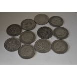 George VI 1937-1946 Sixpences complete, fine or better (11)