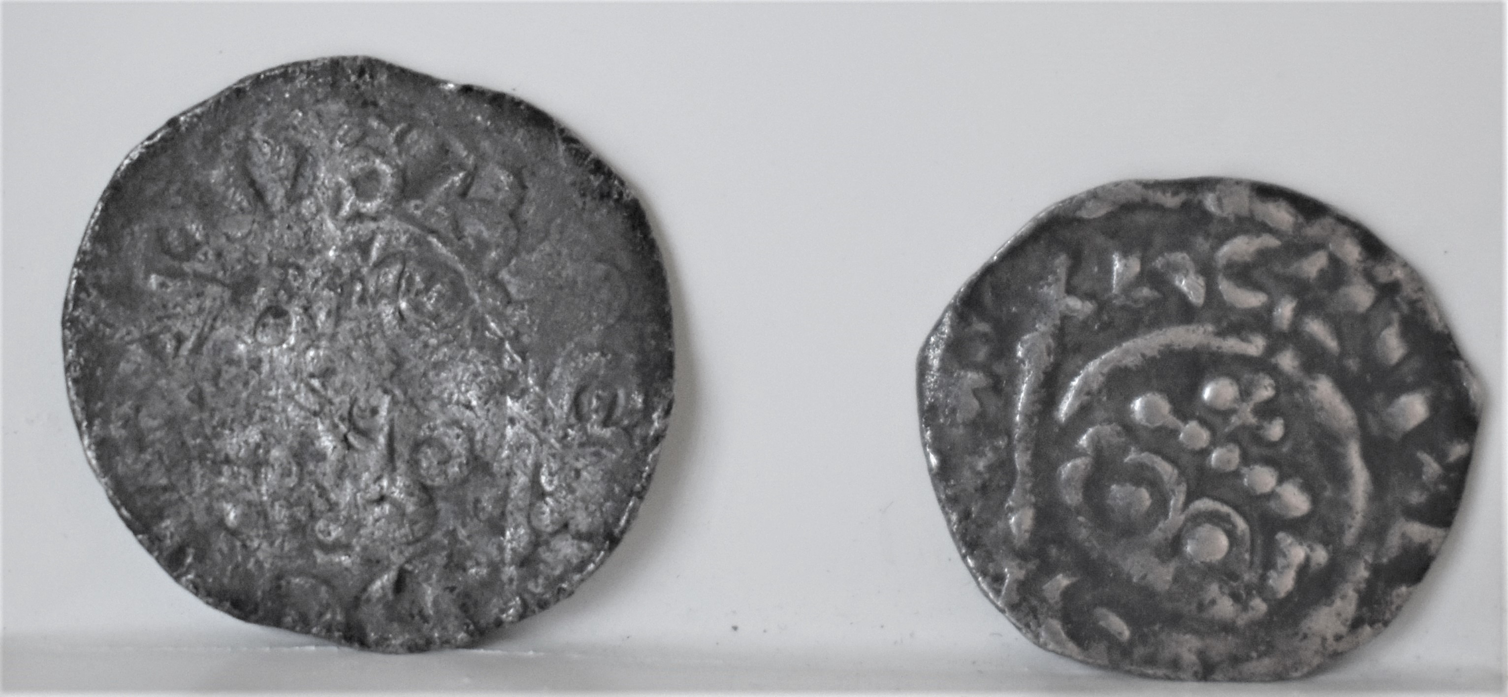 Henry III Short Cross Penny, Canterbury, Roger on Cant together with a Henry II Penny of London,