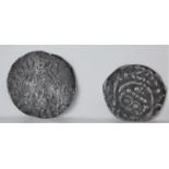 Henry III Short Cross Penny, Canterbury, Roger on Cant together with a Henry II Penny of London,