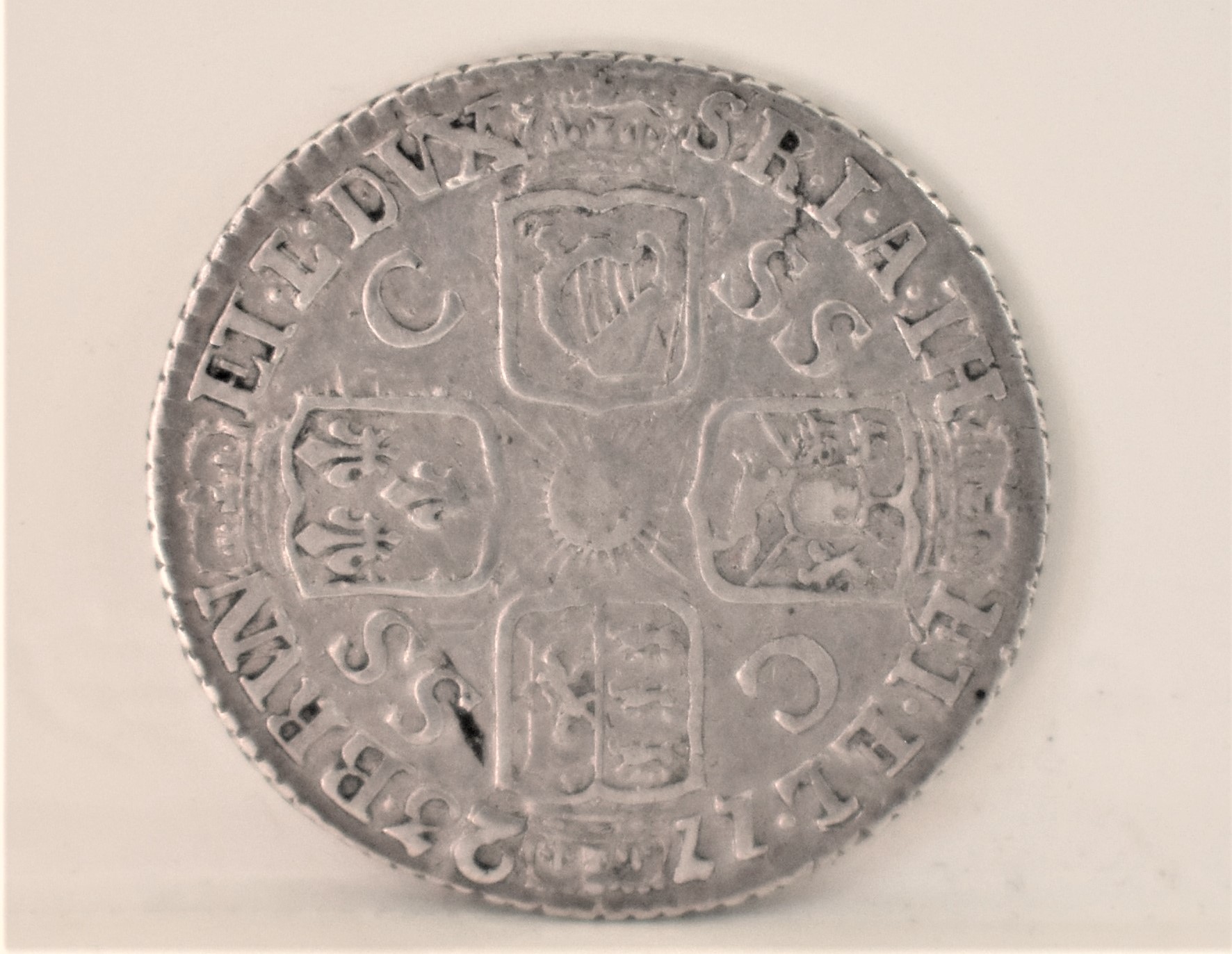 George I 1723 Sixpence, SSC, good fine - Image 2 of 2