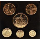 Edward VIII 1936 Retro Coin set (6), cased and boxed.