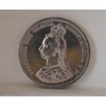 Victoria 1889 Jubilee Shilling, Small Head, EF, Scarce