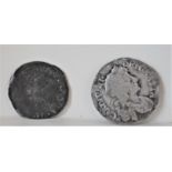 Charles I Half Groat, Tower mint under Charl4es I m.m. Bell (1634-35), Spink 2831. Good Fine, but