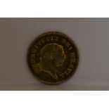 George III 1810 Gold Third Guinea, GVF, Scratch. Spink: 3740