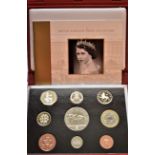 2002 Royal Mint Golden Jubilee Proof Set, red cased with certificate