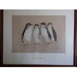 Australia - Cain, Kathleen "Four Little Penguins" Print from the Pastel 340mm x 240mm. Delightful