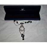 SWAROVSKI genuine crystal diamond choker (for small neck) ornate and detailed, 4 inches long in