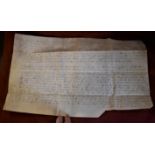 A 1735 (George II) Indenture on vellum with seals intact for a Gentleman from Southampton.