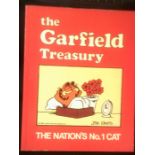 The Garfield Treasury - The Nation's No.1 cat 1980's- paperback fully illustrated - by Jim Davis