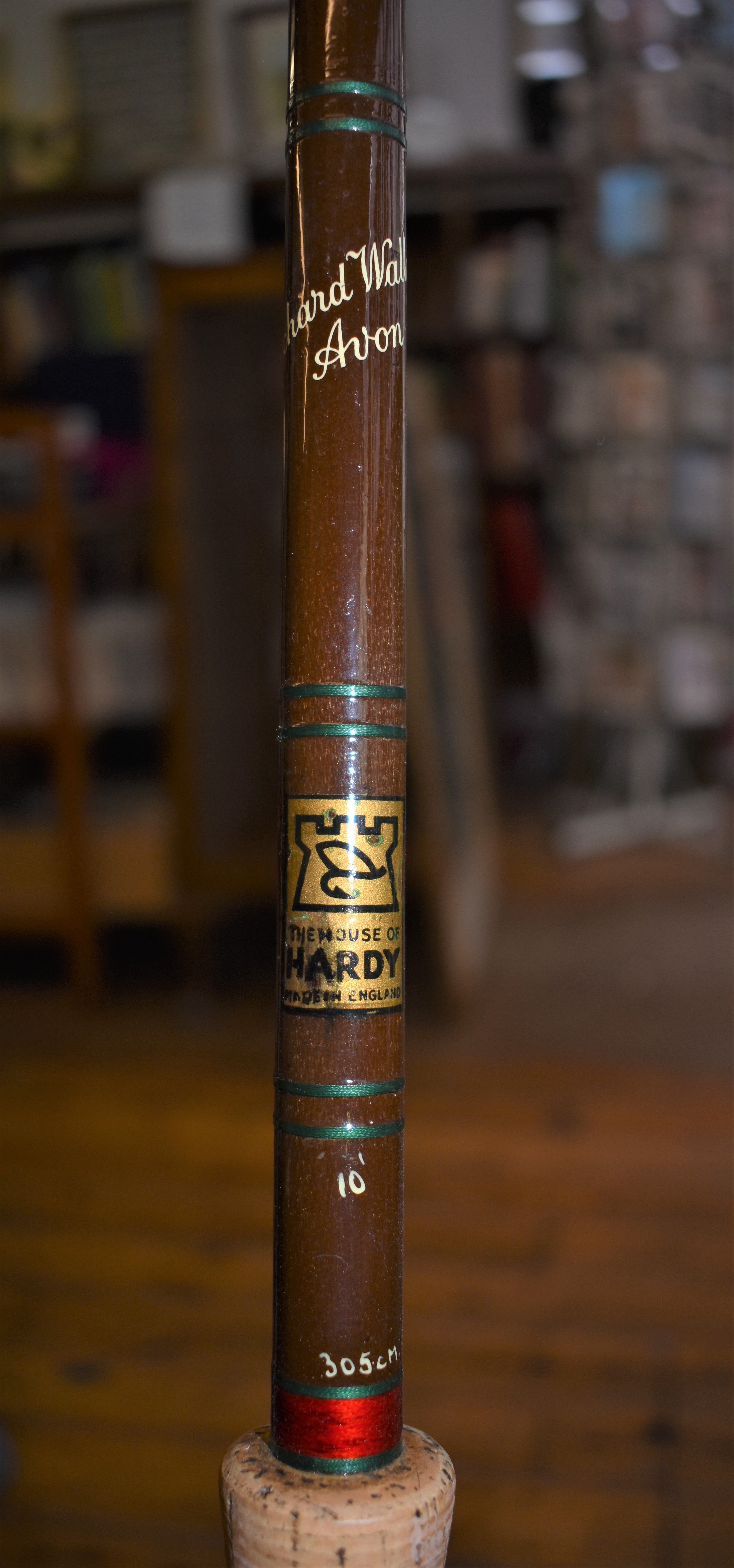 Hardy Richard Walker Avon rod. 10ft. 2 section fibre tube glass. With bag - Image 2 of 2