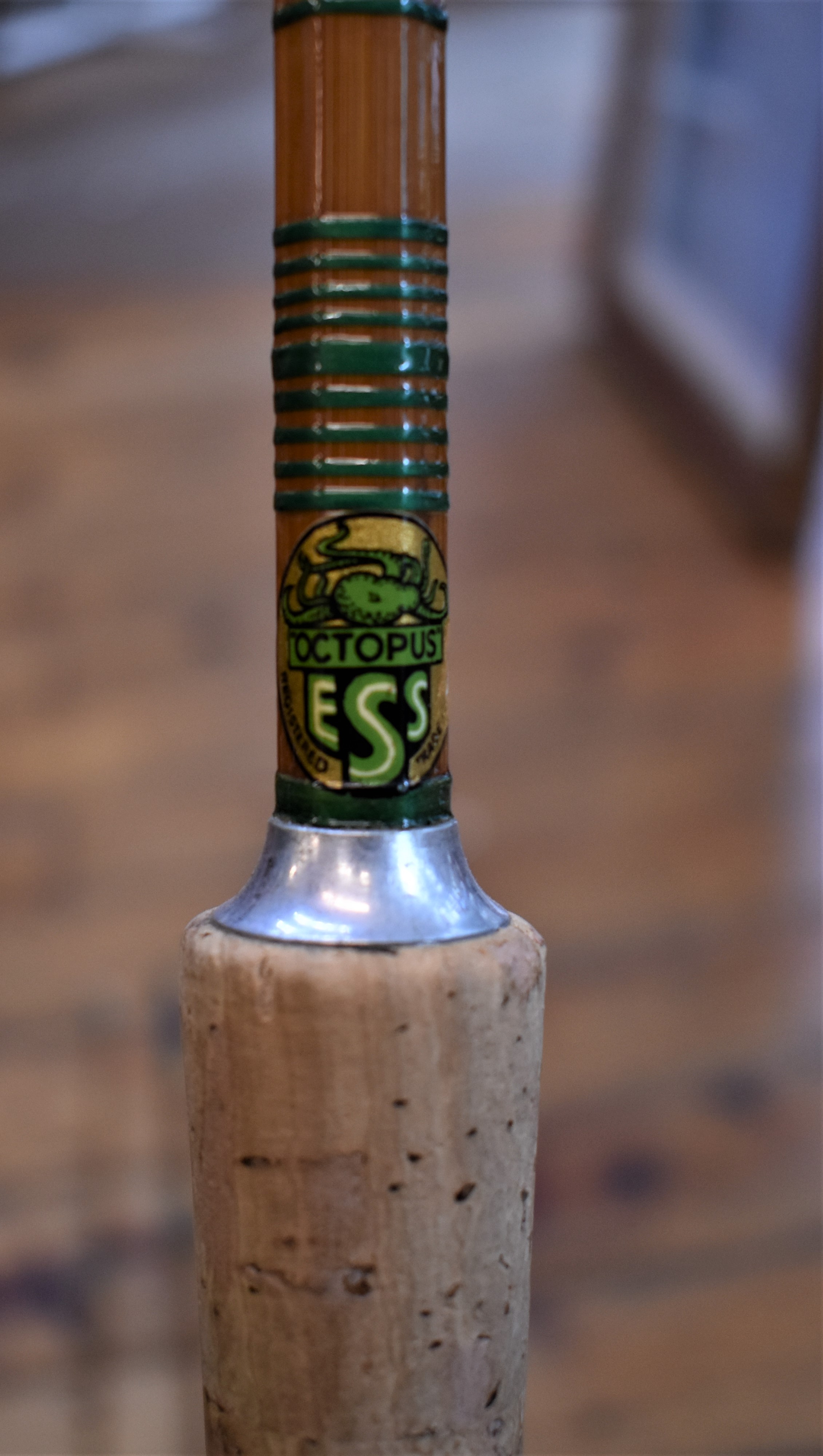 Edgar Sealey Octopus 9ft leger rod. 3 section built cane. Professionally restored to its original - Image 2 of 2