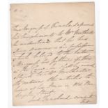 1807 Letter from Marquess of Peterhead re return of Armour