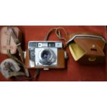 Camera - Agfa Camera with case, strap holder - Agfa colour apotar-1/28/45-good condition