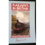 Railways in Britain on old picture postcards, paperback, by Brian Lund. In good condition