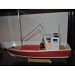 North Sea Fishing Trawler Model 19" Long, had made to a very high standard in all wood construction.