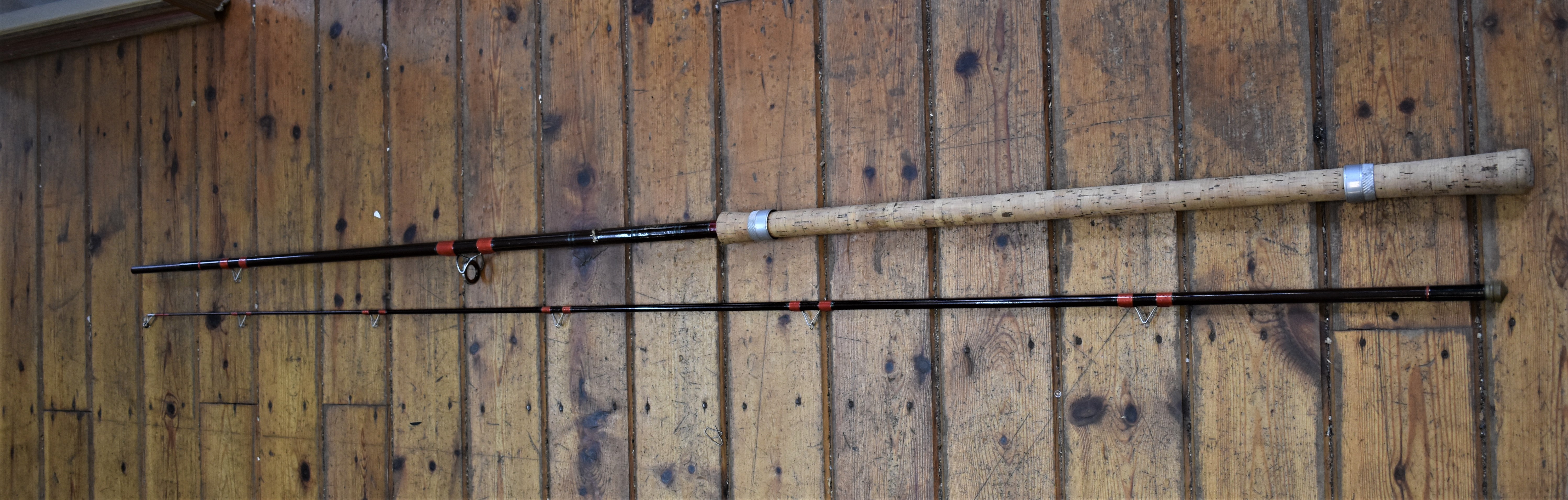 Hardy Richard Walker Avon rod. 10ft. 2 section fibre tube glass. With bag