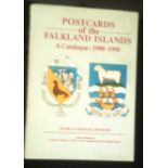 Postcards of the Falkland Islands - A Catalogue 1900-1950 in hardback with dust cover, fully