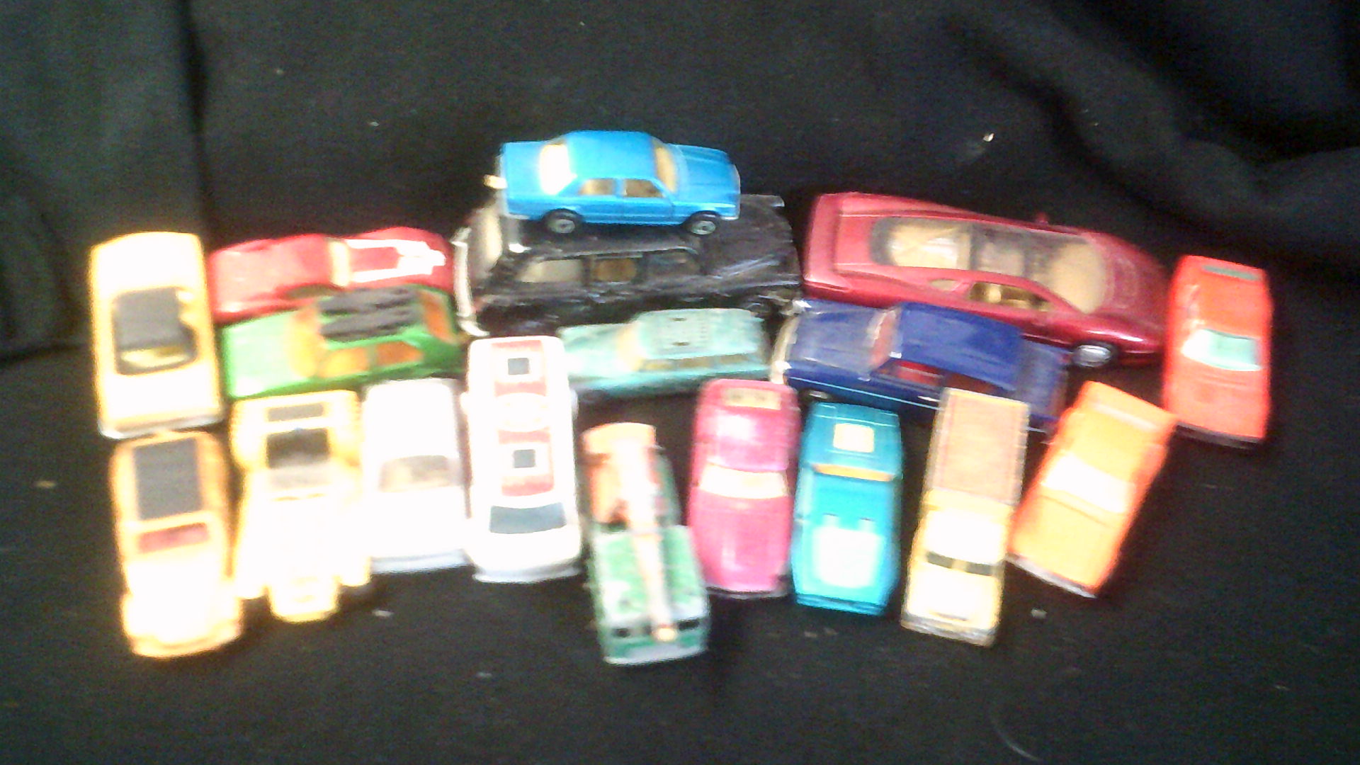 Cars - Mixed of (18) small Diecast Cars, play worn unboxed