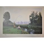 Morley, Michael 'River Trout Fishing - United Kingdom' Limited Edition signed print 2/500, from