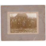 WWI Era Photograph - a Shooting Party of 14, splendid social history, 6"x4" mounted.