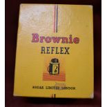 Vintage Rare Collectible Brownie Reflex Made In England Kodak Ltd Box Camera