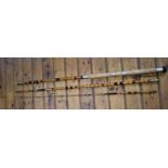 12ft Spanish reed split cane tope vintage match rod. All original. Excellent condition with bag