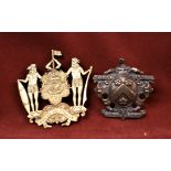 Victorian British North Borneo Trading Company Gilt insignia and smaller bronze badge.