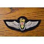 Rhodesian Air Force Pilots Wings Copy Cloth Patch