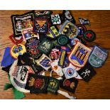 Girls Guides Cloth Patch Collection (30+) including many counties and proficiency patches 1980's