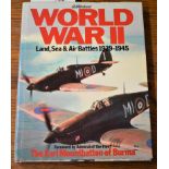World War II - Land. Sea & Air Battles 1939-1945 Book with Forward by Admiral of the Fleet The