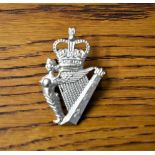 Royal Irish Regiment EIIR Cap Badge (White-metal, lugs)