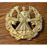 Queen's Own Cameron Highlanders (The Liverpool-Scottish) Territorial Regiment Officers Cap Badge (