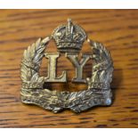 Prince Albert's Own Leicestershire Yeomanry (Hussars) Forage Cap Badge issued between 1908-1922