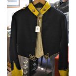Norfolk Yeomanry Mess jacket and overalls. Senior NCO Yellow collar and cuffs, braid Epaulettes