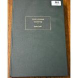 The London Gazette 1888-1906 Bound Volume, a mistake on the cover showing 1960. An excellent