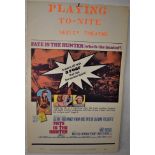 Film Poster - Fate is the Hunter - 20th century Fox- vintage 1964 - 12" x 24"