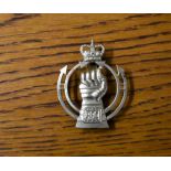 Royal Armoured Corps EIIR Cap Badge (White-metal), made 'Ammo UK'